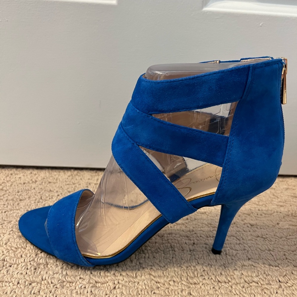 Jessica Simpson Royal Blue Strappy Heels